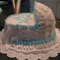 Baby Crib A simple but really cute baby crib. I am still very new at 3-D cakes and this is my first one, first try! I graduated cake class in...