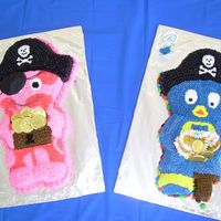 Backyardigans Me and my sister worked on these cakes for my nephews 2nd birthday. He has a thing for the backyardigans. My sister baked the cakes in the...