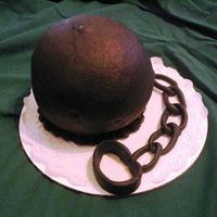 Ball And Chain My first try at a ball and chain. It was actually my first grooms cake! I had a lot of fun with this one. The wedding was very small and...
