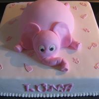Pink Elephant Oki now i try again. I uploaded a picture of this cake earlier today...and i was emailed that someone had comment it...but when i wanted to...