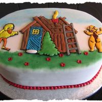 Teddybear Cake Decorated with fugures from a popular danish telly program ;-)itens are made using RI Runout
