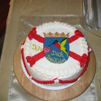 Chocolate Strawberry Cake It the "darn good chocolate cake" from the CDM-Book. I filled it with strawberry pudding and covered it with BC. The pic on thop...