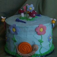 Garden For Justin Inspired from Wera82 w/Snail Cake, mnmmommy w/Flowers Cake and ChefLynncb7blue w/ Little Garden. Not exactly like I wanted, but had fun...