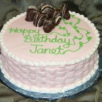 Janets Cake My husband came home and informed me he needed a cake for the next day. Here is what I came up with, chocolate cake with butter creme with...