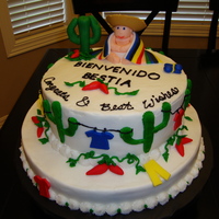 Mexican Baby Shower Cake Buttercream with Fondant accents. I did this as a gift for a friend's baby shower held at a Mexican restaurant. Mother has had a...