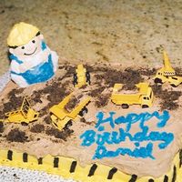 Construction the construction guy was made with the mini 3d teddy bear pan