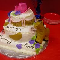 Cowgirl With Pony This is a spinoff of sweetcakes cowgirl hat. Ever since I saw it I wanted to make it for my grandaughter.She picked something else but my...