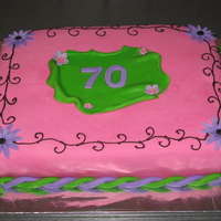 70 Year Birthday Cake 