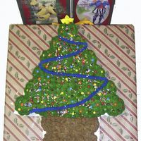 Christmas Tree Cupcake Cake 
