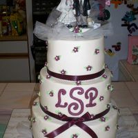 Wedding This is a picture of the wedding cake I did for this weekend