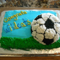 End Of Soccer Season buttercream frosting-my first attempt!