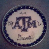 1St Try With Fbct This is a practice cheesecake with a FBCT. I obviously didn't get my color right for the Aggie maroon, it turned out more eggplant...