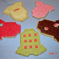 Onesies These are some of the cookies (party favors) for a "tea party" baby shower I just did. Enjoy it!