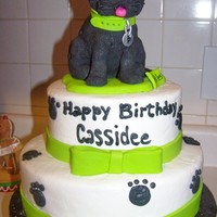 Pickles The Dog Made from rice cereal treats and fondant.