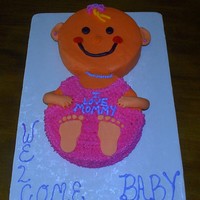 Baby Girl Here is my version of Baby Cake. There are so many nice ones here, thanks for all the inspiration. I did mine with 2 10 in rounds, top...