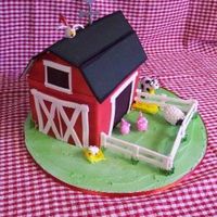 Barnyard Made this barn and animals for my daughters 5th birthday. the animals are gumpaste and the barn is strawberry cake with white chocolate...