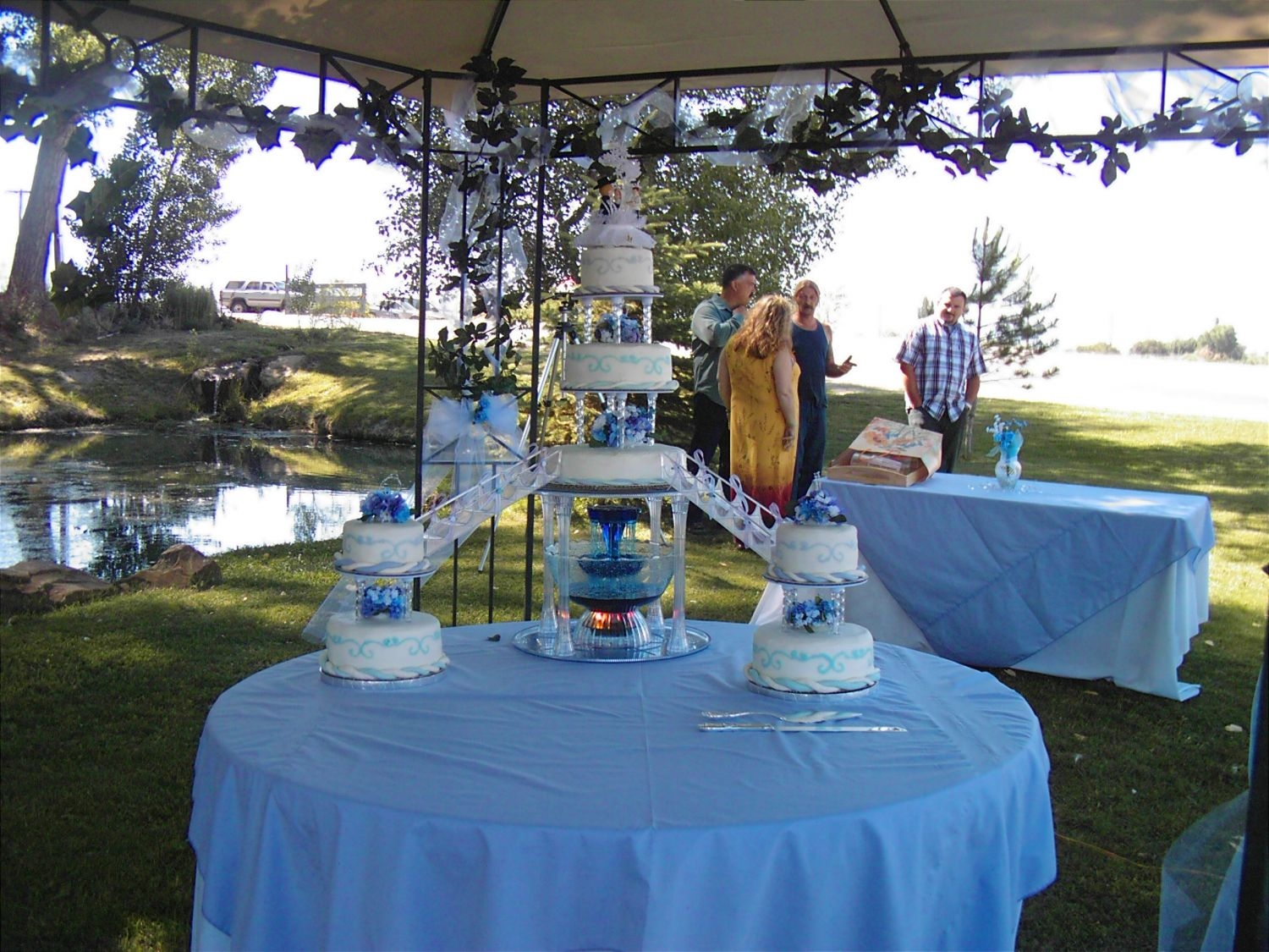 Brother's Wedding Cake This was the cake that we ended up with at my brothers wedding. It took four months to plan and practice and prepare for, but the end...