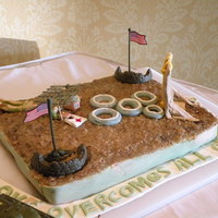 Bryans Grooms Cake Brothers groomscake, he is just finishing bootcamp, and he and his wife have had their ups and downs, so I thought that this "obstacle...