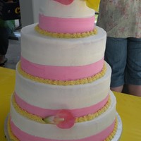 Bellas Wedding buttercream with MMF accents