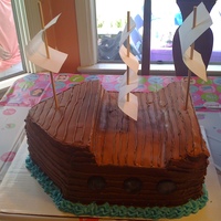 Pirate Ship Cake 