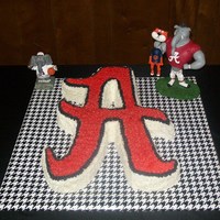 Bama Grooms Cake choc. cake with buttercream icing, stared