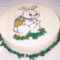 Frozen Buttercream Transfer Bunny 