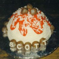 Spaghetti & Meatballs Birthday Cake 