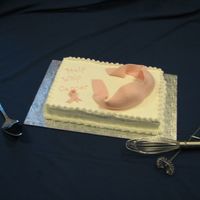 Breast Cancer Fundraiser I did this cake for a Breast Cancer Fundraiser event. They asked for a bra but I didn't want it to look like a "naughty"...