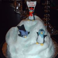 X-Mas Cake Finally.... sorry for late posting - i know no one wants to still be looking at x-mas cakes!! :(anyhow - my take on the penguin party....thanks for all...
