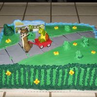 Over The Hedge I did this cake for my son's 3rd Birthday party!