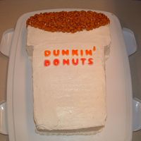 Dunkin Donuts Coffee I made this for a friend of mine who was leaving the company. We would take turns making coffee runs at dunkin' donuts in the morning...