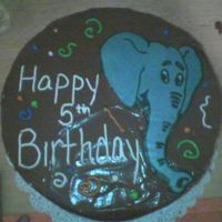 Elephant Cake Made for a Safari themed birthday party. Elephant was a FBCT
