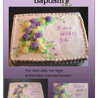 Baptism First attempt at BC roses! Taught myself night before this was due!!