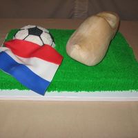 Dutch Groom's Cake The groom was a soccer fan and also from the Netherlands. He wanted something with a soccer ball, the Netherlands flag, and his wooden...