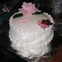 Basketweave Birthday Cake My first cake, made from what I remember watching my mother do growing up! For a 22nd birthday. Doctored yellow cake with buttercream icing...