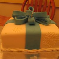 Mmf Present Cake My 3rd cake, and first encounter with fondant! Made for my supervisors at work. White chocolate cake with vanilla buttercream, covered in...