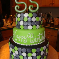 55Th Birthday This is a cake I made for my dad's 55th birthday party. Thanks for looking :)