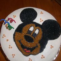 My 2Nd Cake. this one was for my son's 3rd birthday. He wanted Mickey mouse so I made him mickey. I made my first and second cake both at the same...