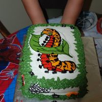 Aryand's Caterpillar My first BC transfer. This was for Ayarnd's 4th B-day. It had 14 little spiders and 6 little caterpillars made from BC on the cake. I...