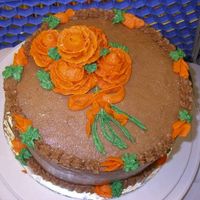 Wilton's Course 1 Cake Here is wiltons course 1 cake. First roses (that's what they should be) I think that my sweetpeas look like carrots. Hey the cake...