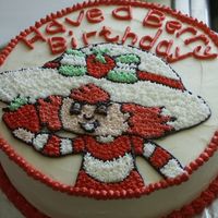 Strawberry Shortcake Course 1 Cake The cake is a strawberry cake with cream cheese and marshmellow puff filling. The middle has sliced strawberries in it. This cake was for...