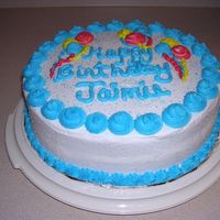 Birthday Cake Vanilla cake / Pineapple filling with Buttercream icing