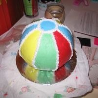Circus Ball Cake This is a circus ball cake I did for my best friends little boy who turned one. This cake is shown without the topper. Originally I made...