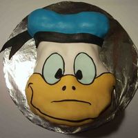 Donald Duck Made this cake for my sister-in-law as I did my goofy-cake year ago (following theme ;) ) covered with mmf.