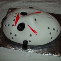 Jason Voorhees My husband likes horror movies, so he wished Jason for his 35 birthday.. Marshmallow fondant