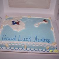 Baby Shower Texas Cake This was made for a pregnant girl that was leaving her job and moving to Texas. So this was a combination cake. The onesie and rattle are...