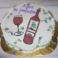 Aged To Perfection Wine Bottle Cake I made this cake for my boss, who is a wine lover. Her name is Marie, born in 1956 in Wisconsin. The Wine bottle and glass are FBCT. I had...