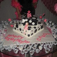 Polka Dots Black and white cake