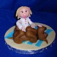 Baby And Dog Gumpaste figurines made in class taken with Lorraine McKay. This was fun!!