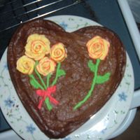 2006_0213011.jpg Brownie. I made a cake for my husband to take to work then he told me he had to go out of town so I made him a brownie to take with him.